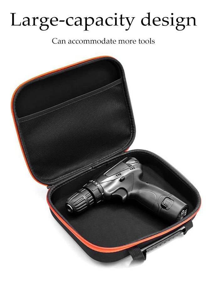 Multifunctional Toolbox,Thickened Wear-Resistant Portable Tool Bag,Tool Storage Bag,Tool Case for Electric Grinder and Electric Drill(27*22*7 cm) - Image 4